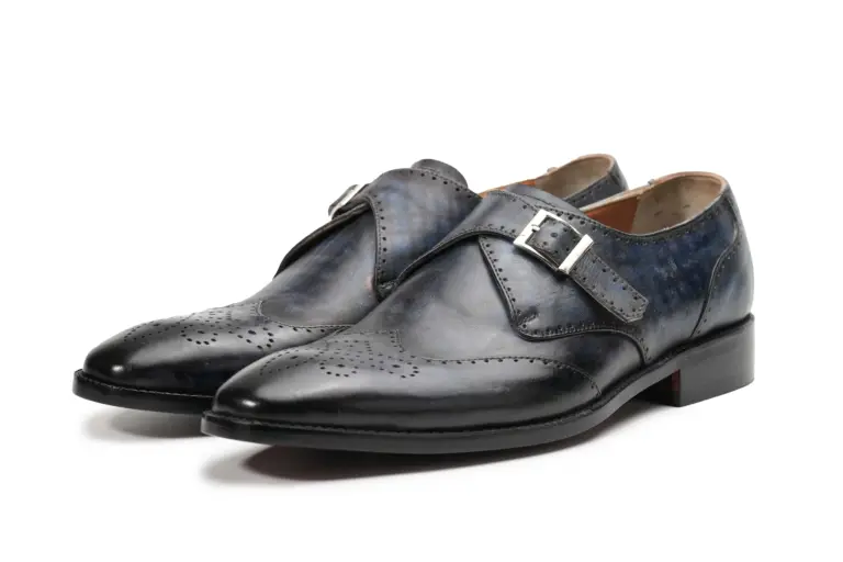Patina Wingtip Single Monk — Hand-Finished Patina