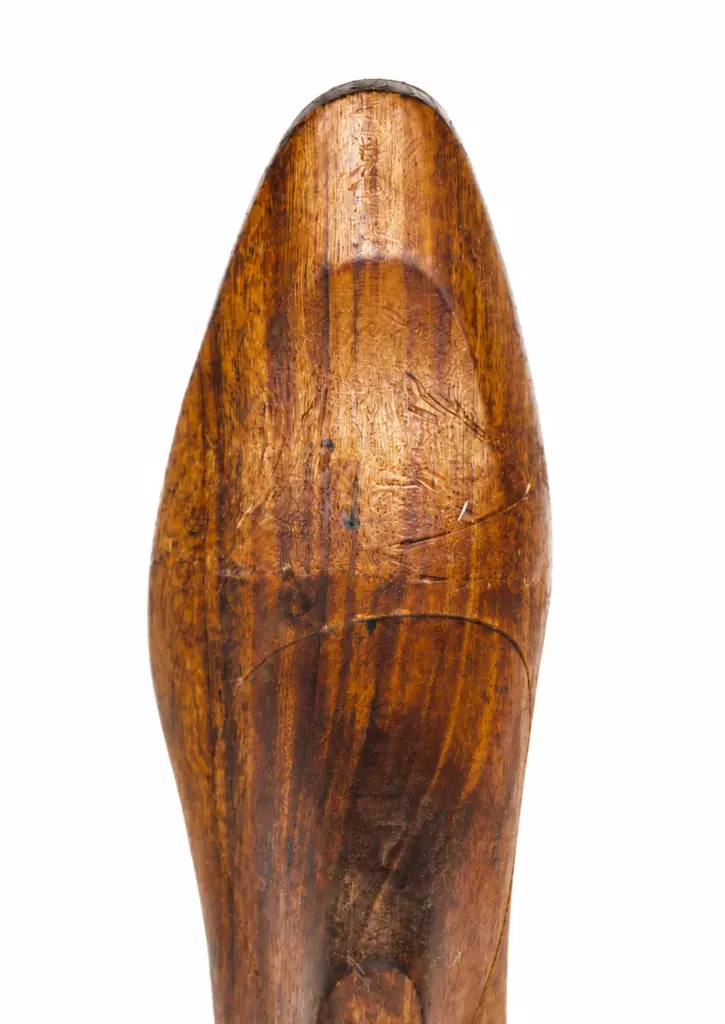 Edward last — narrow almond toe wooden shoe form for slender feet and high arches