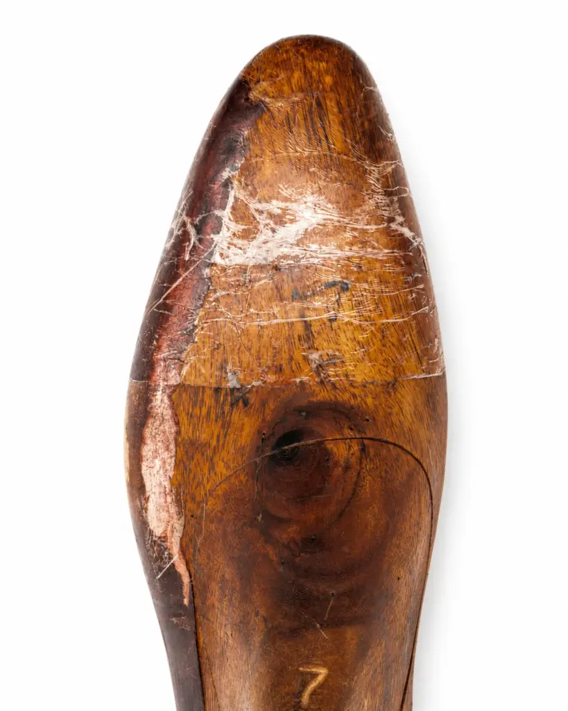 Winston last — apron toe wooden form for loafers and handcrafted slip-on shoes