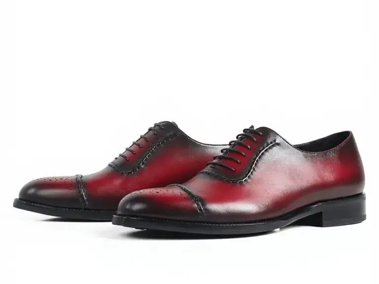 Burgundy-Black Patina Cap-Toe Oxford — oxford shoes for men